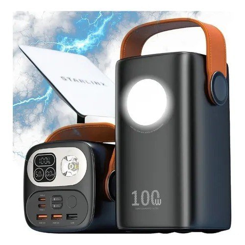 Power Bank 60.000mah 100w Para - Starlink Mini Ultra Rápido Carregador Portátil