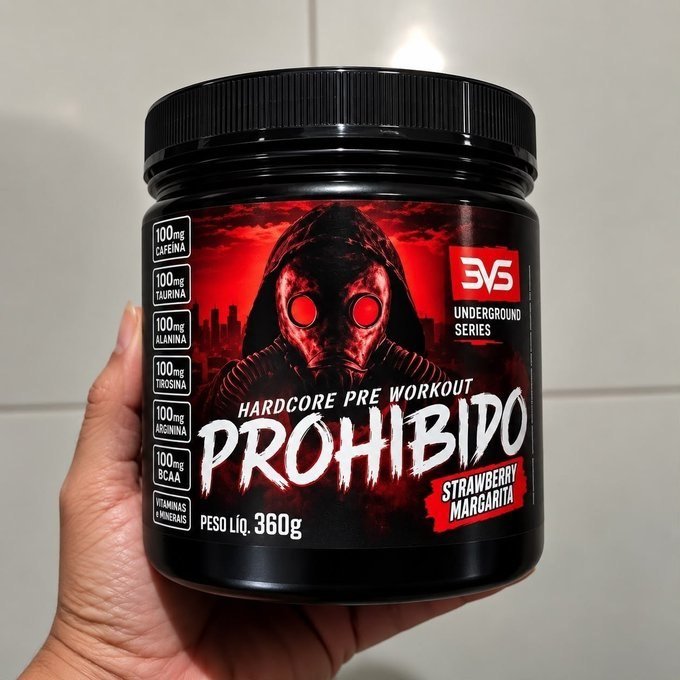 Pré Treino Prohibido 360g 3VS + Frete Grátis