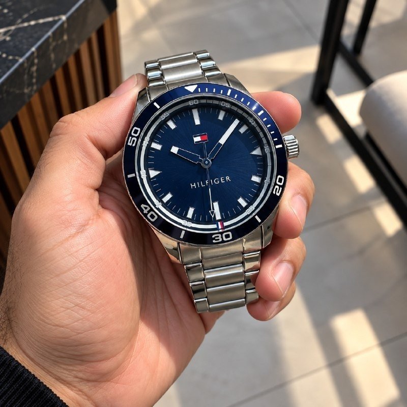 Relógio Tommy Hilfiger Masculino Aço Prateado 1791817
