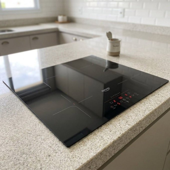 Cooktop de Indução 4 Bocas Dako Supreme Preto com Trava de Segurança + Frete Grátis