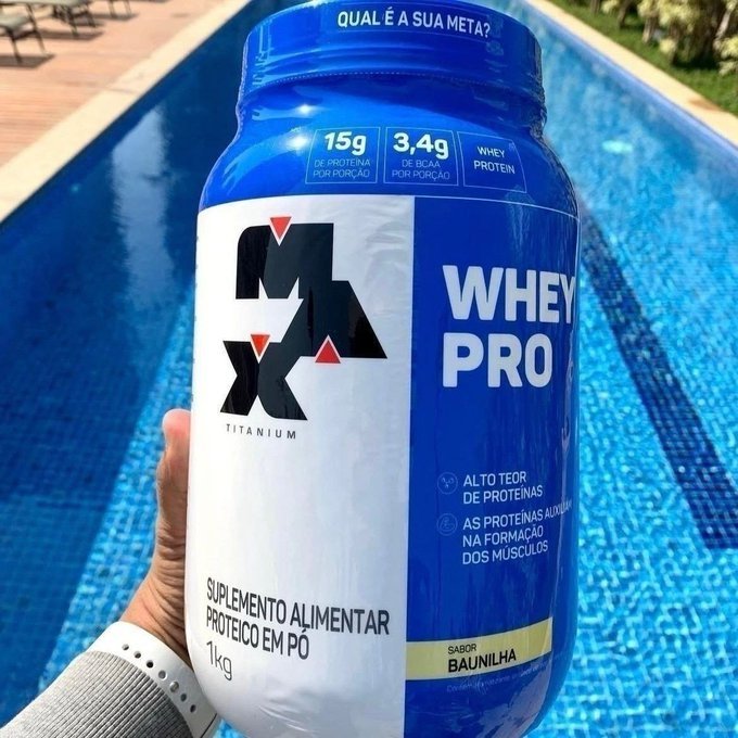 Whey Pro Max Titanium 1kg + Frete Grátis