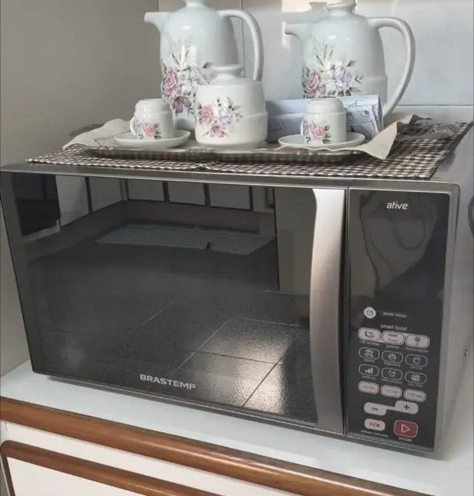 Micro-ondas Brastemp 38L Inox Espelhado Grill - BMJ38AR