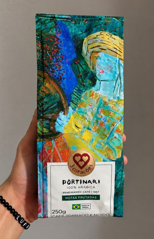 3 Corações Café Torrado e Moído Gourmet Portinari, Notas Frutadas, 250G