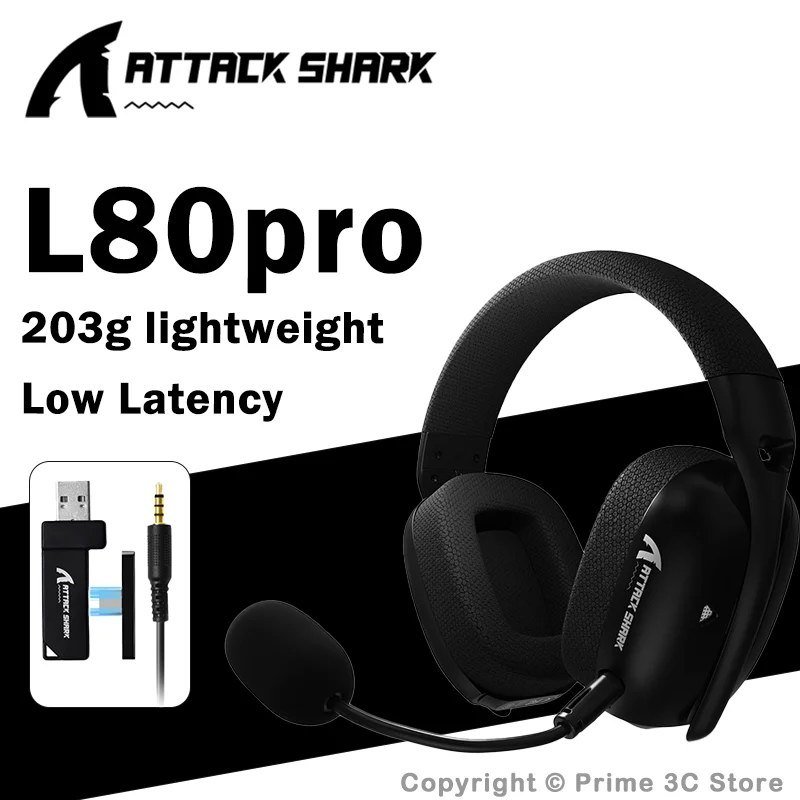 Headset Sem Fio Attack Shark L80 Pro