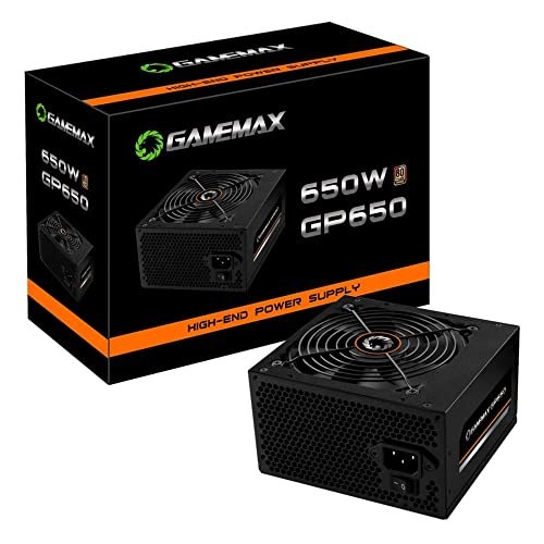 GAMEMAX Fonte Gamer GP650 80 Plus Bronze PFC Ativo Preta 650W