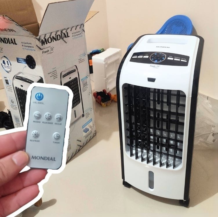MONDIAL Climatizador Flash Air, Branco/Preto, 80W, 110V - CL-03 + Frete Grátis