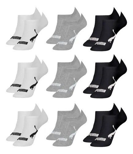 Kit 9 Pares Meias Puma Soquete Cano Curto Sapatilha Original