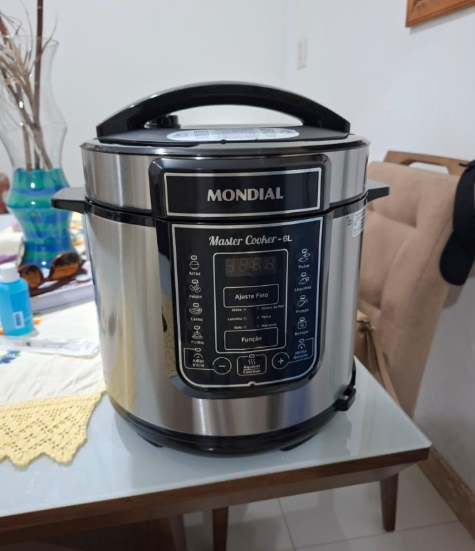 MONDIAL Panela de Pressão Elétrica Digital 6L 1000W 220V