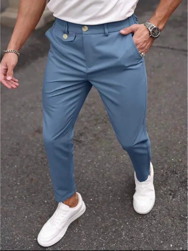 Calça Masculina Alfaiataria Italiana Moderna Social