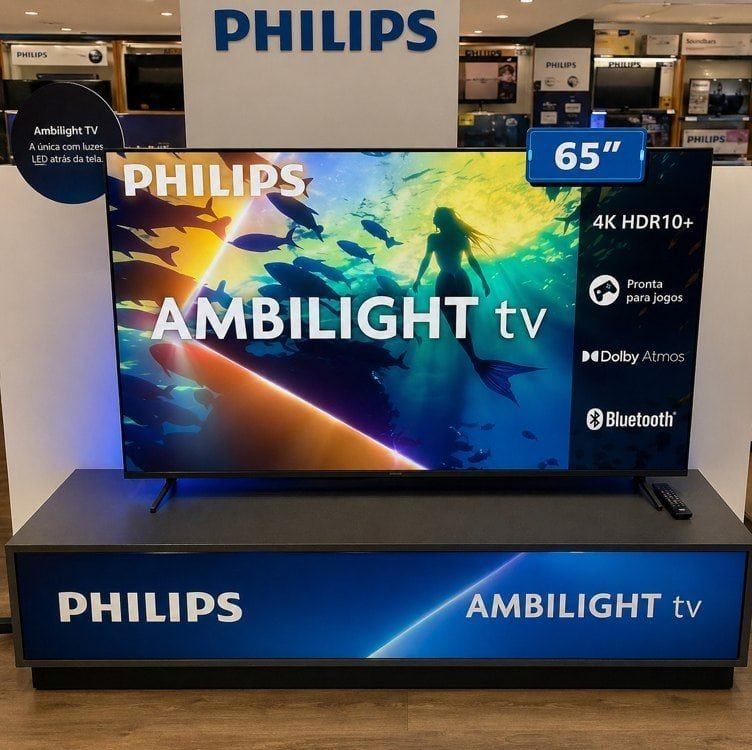 Smart TV Philips 65" 4K Ambilight