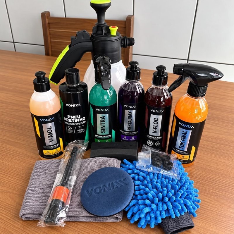 Kit Completo Lavar Carro Rapido Cera Pulverizador 2l Brilho + Frete Grátis