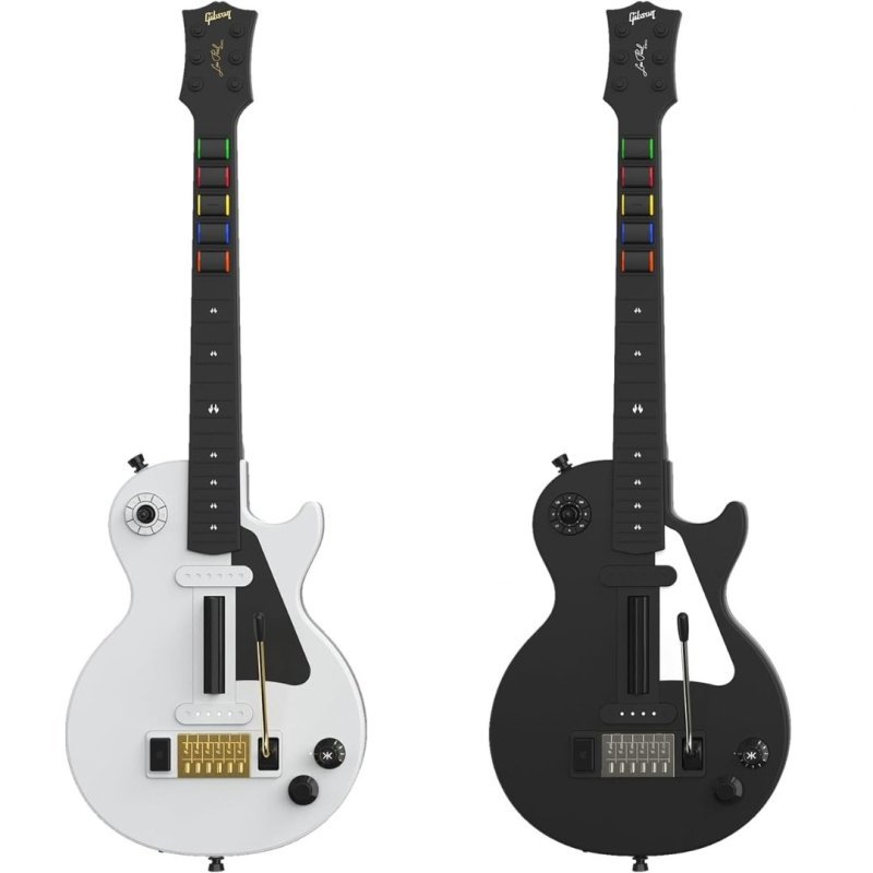 Controle CRKD Gibson Les Paul (Compatível com Fortnite Festival) - Alpine White Pro - Switch Mecânico