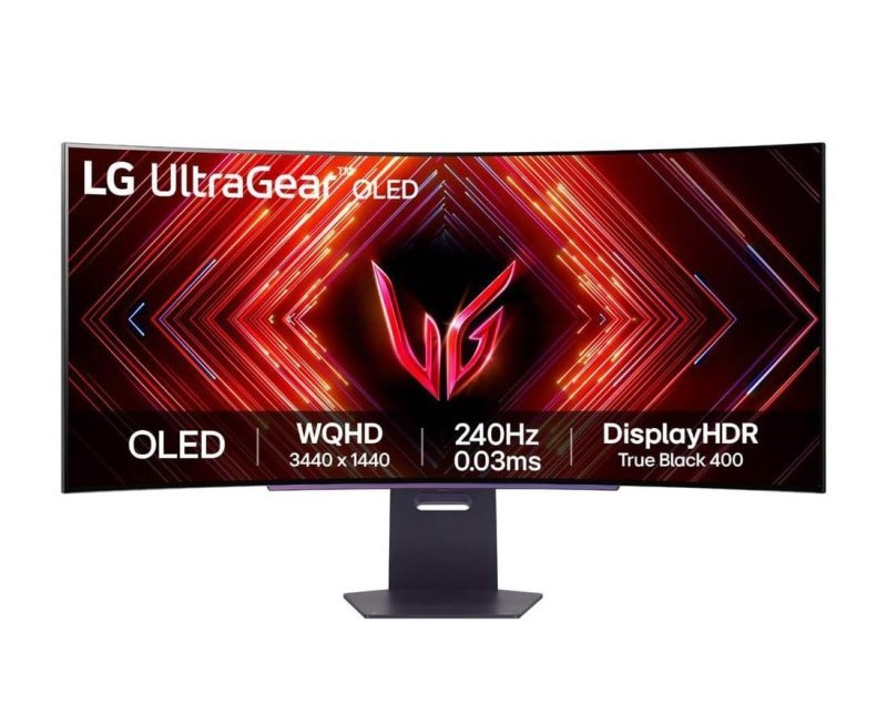 Monitor Gamer Curvo LG UltraGear OLED 45", QHD, HDR400 True black, 240Hz, 0,03ms