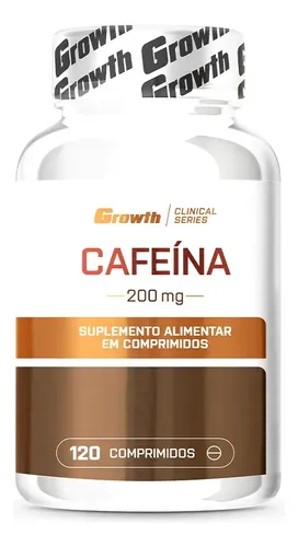 Cafeína 200mg 120 Comprimidos Growth Supplements
