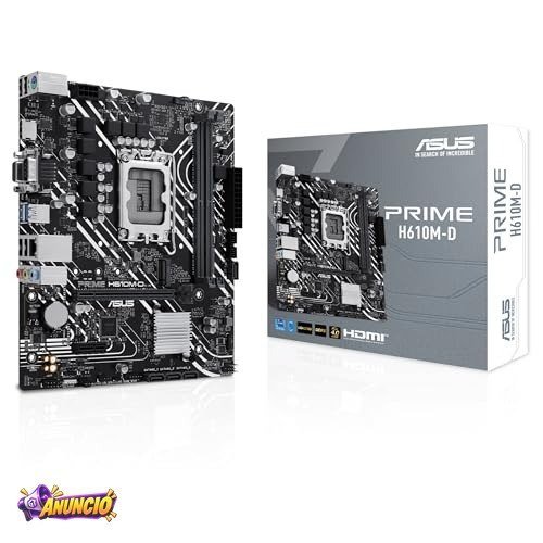 ASUS Placa-mãe Prime H610M-D Intel H610 Micro-ATX