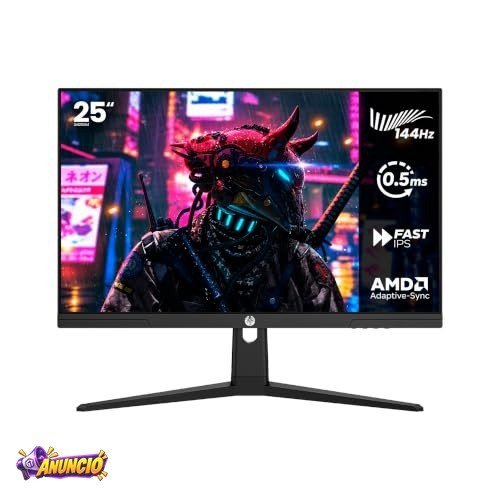 Haiz Monitor Gamer 25'' 144hz 0.5ms 1920x1080 Adaptative Sync FHD HDMI/DP IPS VESA