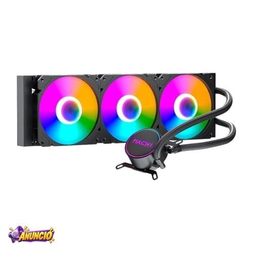 Water Cooler Mach1 Logic, Rgb, 360mm, Amd e Intel, Preto - Gk360