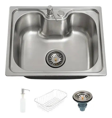 Cuba Gourmet para Cozinha Aço Inox 201 50x40cm Nawa Prata - Pingoo.casa