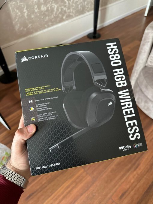 HEADSET CORSAIR HS80 RGB