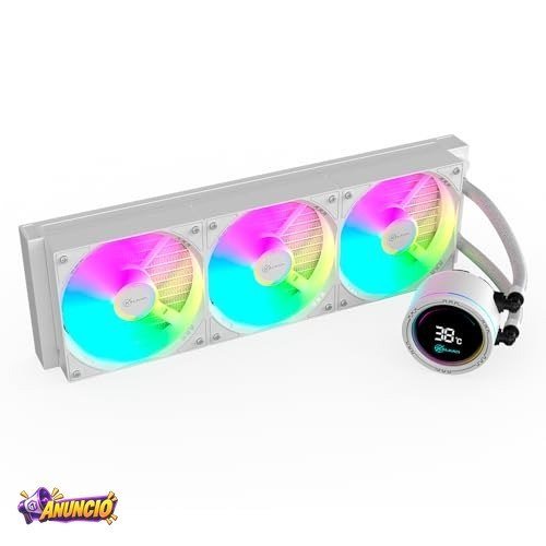Water Cooler Gamer Kalkan Alpha 360 ARGB com display Branco KLK00049