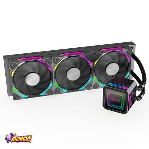 Water Cooler Gamer Kalkan Delta 360 Wireless ARGB Preto KLK00051