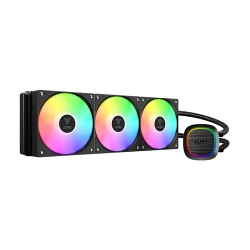 Water Cooler 360mm Gamdias Aura GL360 V2 ARGB Preto Intel LGA2066 AMD AM5