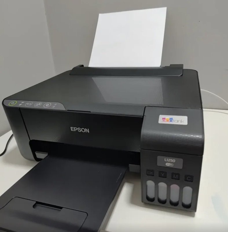 Impressora Epson Ecotank L1250 Tanque De Tinta Colorida Cor Preto