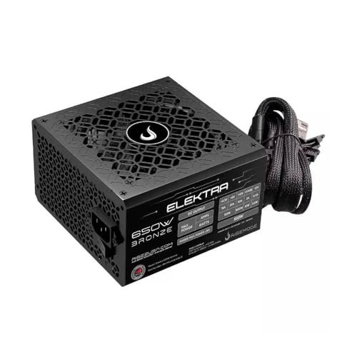Rise Mode Elektra Fonte Gamer 650W 80 Plus Bronze PFC Ativo