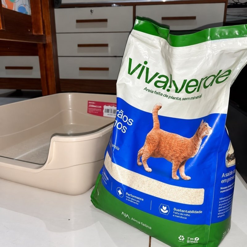 Viva Verde Areia Higiênica Grãos Finos 10kg