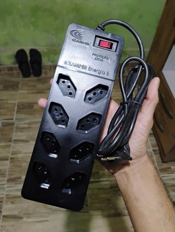 Filtro de Linha 8 Tomadas + Frete Grátis