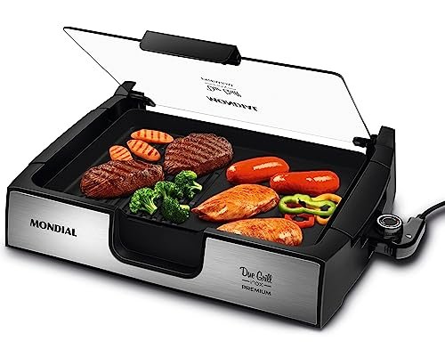 MONDIAL Chapa Due Grill Premium, Preto/Inox, 1270W, 220V - G-10