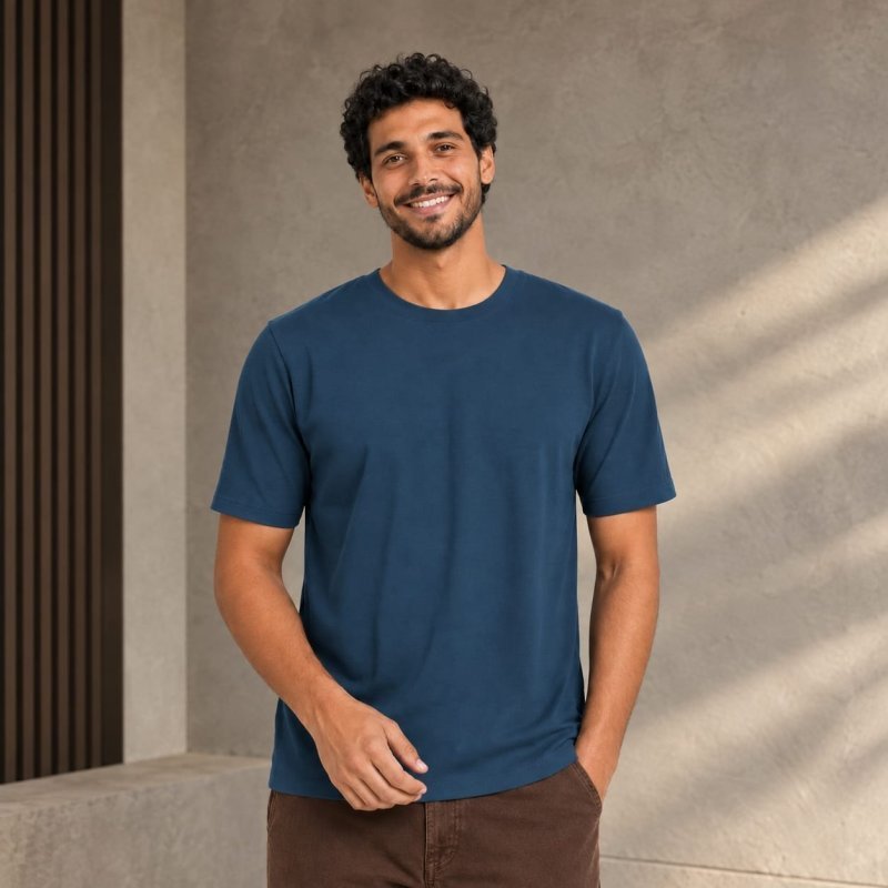 Camiseta Masculina Básica Algodão Paleta Campestre