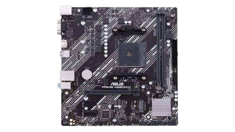 Placa Mãe Asus para Amd Am4 Prime A520m-K 2xDDR4 mATX 90 Mb
