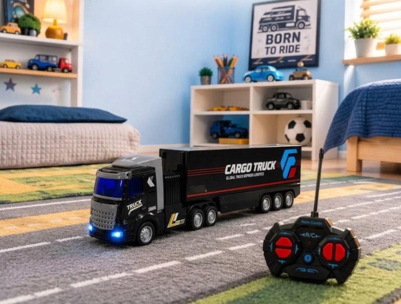 Caminhão Controle Remoto Carreta Baú Articulada Infantil Rc + Frete Grátis