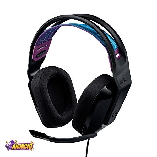 Headset Gamer Logitech G335 com Almofadas com Espuma de Memória