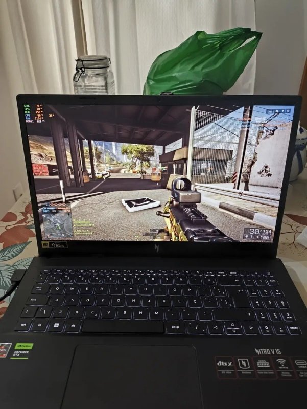 Notebook Gamer Acer Nitro V15, AMD Ryzen 7-7735HS 8GB RAM 512GB SSD RTX 4050 15,6" - Linux