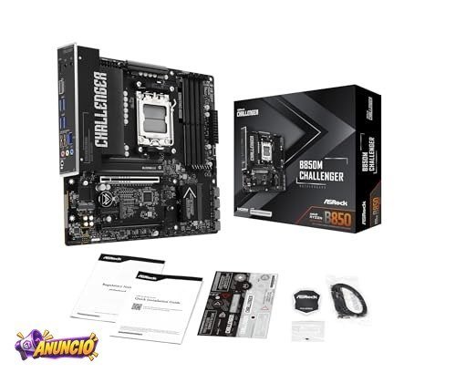 Placa Mãe ASRock B850M Challenger, Chipset B850, AMD AM5, mATX, DDR5