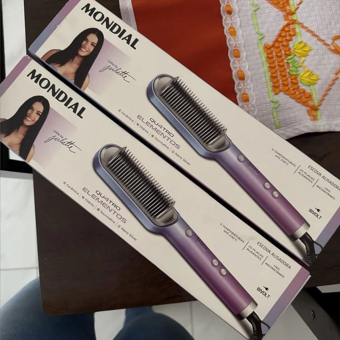 Escova Alisadora Mondial Juliette Bivolt + Frete Grátis