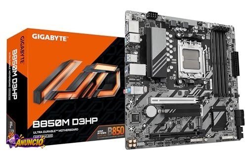 Placa Mãe Gigabyte B850M D3HP (AM5/4xDDR5/HDMI/DP/M.2/USB 3.2)