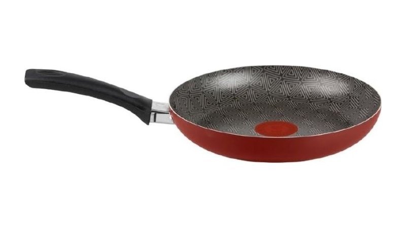 Frigideira Rochedo Facilita Vermelho 24cm com Antiaderente Resist Limpa Fácil e Dura Mais