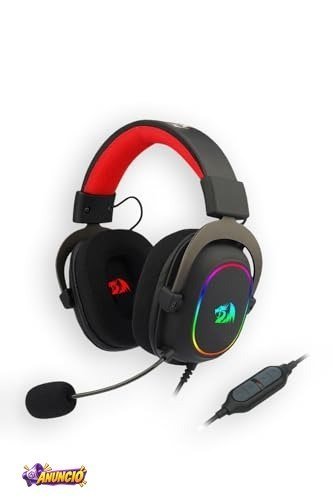 Headset Gamer Redragon Zeus X RGB USB 7.1 Surround Sound Virtual H510-RGB, Preto