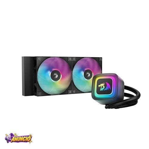 Redragon Water Cooler GamerStorm LE240 RD 240mm RGB Compatível c/ Intel LGA 1851/1700/1200/1151 e AMD AM4/AM5 Preto - R-LE240RD-BKAMMN-A-1