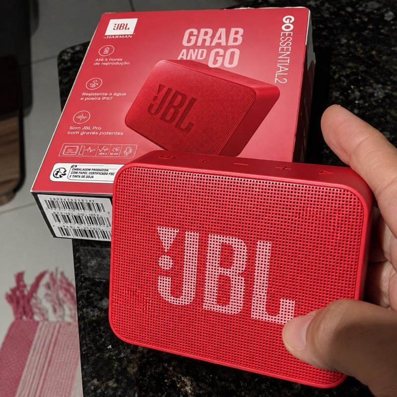 JBL, Caixa de Som Bluetooth, Go Essential 2, À Prova D'água