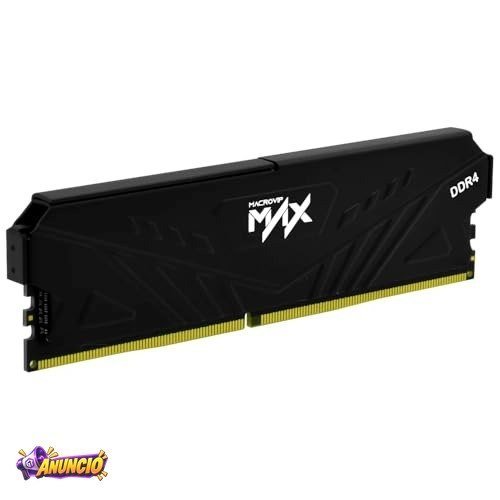 Memória RAM Macrovip Max 16GB DDR4 3200MHz CL16 Preto