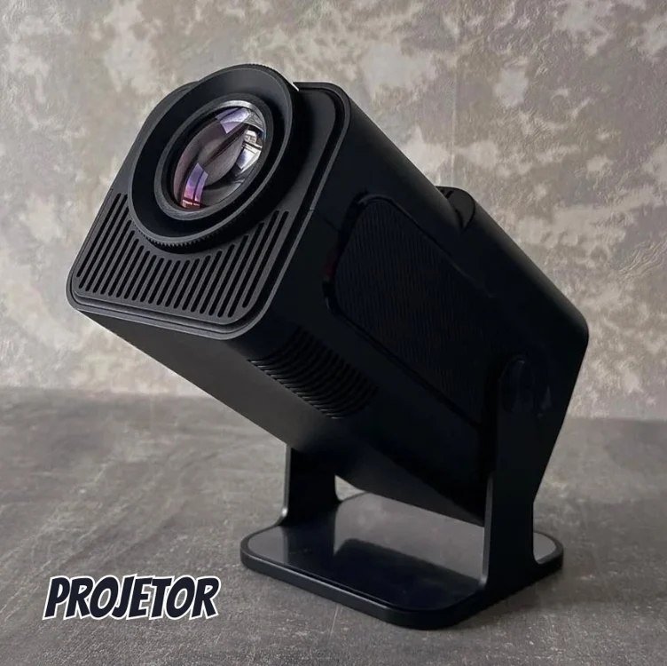 Projetor Portátil Mini 5g Wifi 6 Bluetooth 5.0 Android 11 Projetor 4K 1080 Full HD Suporte 12000 Lumens Para Celular LED Auto Correção Horizontal 180° Linha Premium