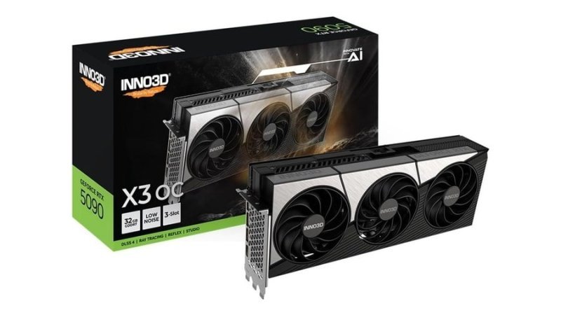 INNO3D Placa gráfica NVIDIA Geforce RTX 5090 X3 OC 32GB GDDR7 256-bit PCI Express Gen 5 Gaming N50903-32D7X-17593928