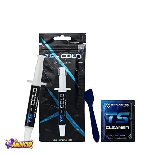 PASTA TÉRMICA TS - COLD 10,5 W/MK SERINGA 4G - IMPLASTEC