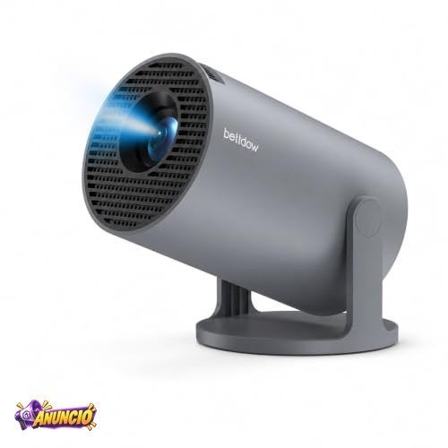 Projetor Full HD 4K 1080P 1000 AC1075 Cinza