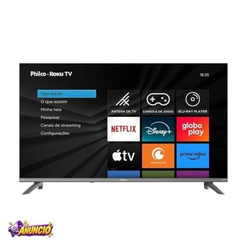 Smart TV 43" Philco Roku TV HDR10 Dolby Áudio