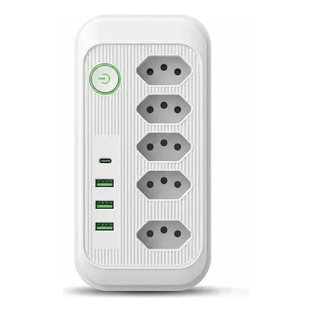 Extensão Elétrica com USB e USB-C